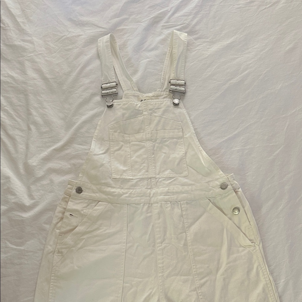 Alex Mill White Overalls